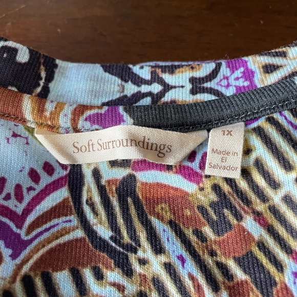 Soft Surroundings 1x Women’s Print Shirt - Picture 4 of 4